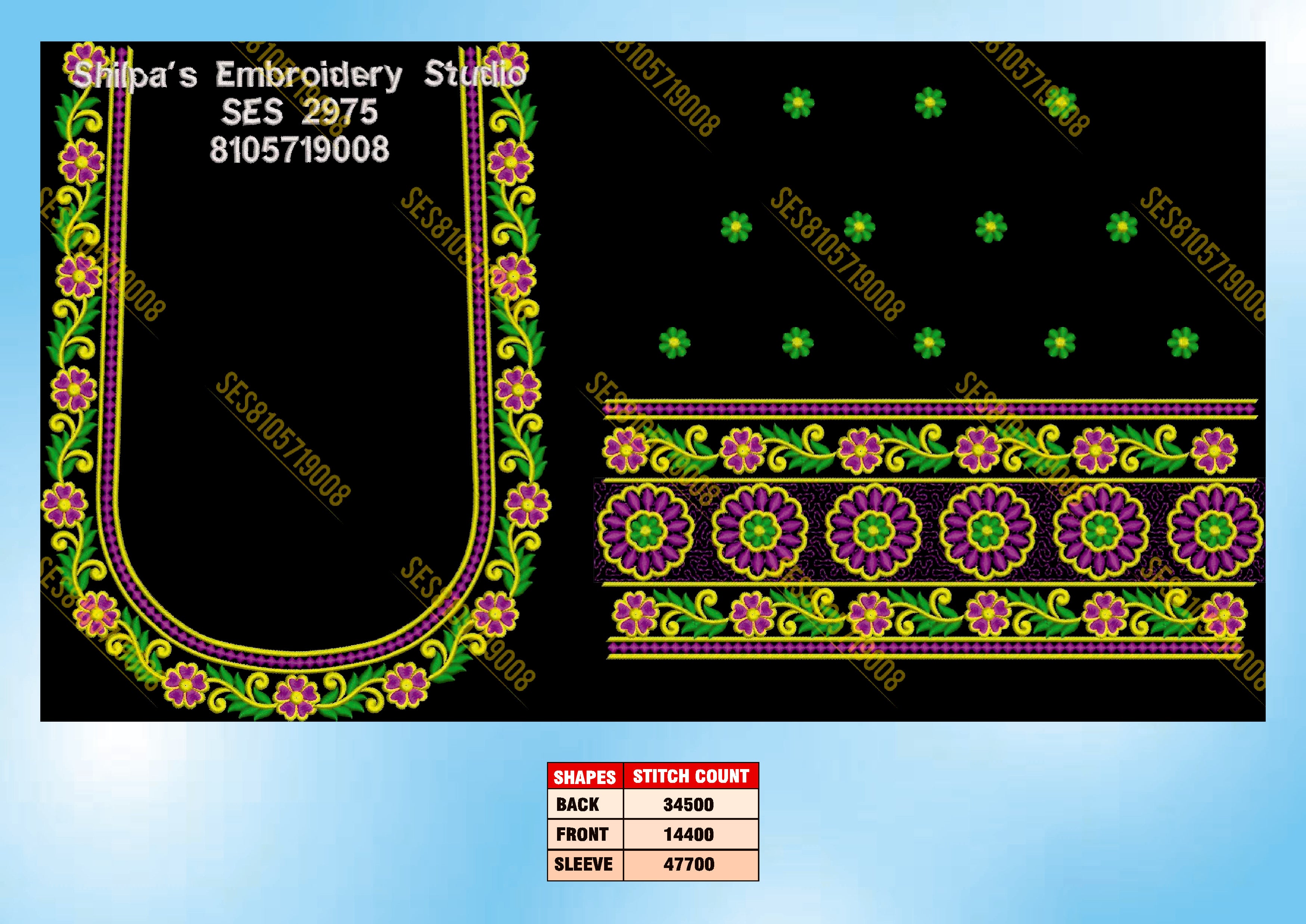 Embroidery Designs 2901-3000 Series