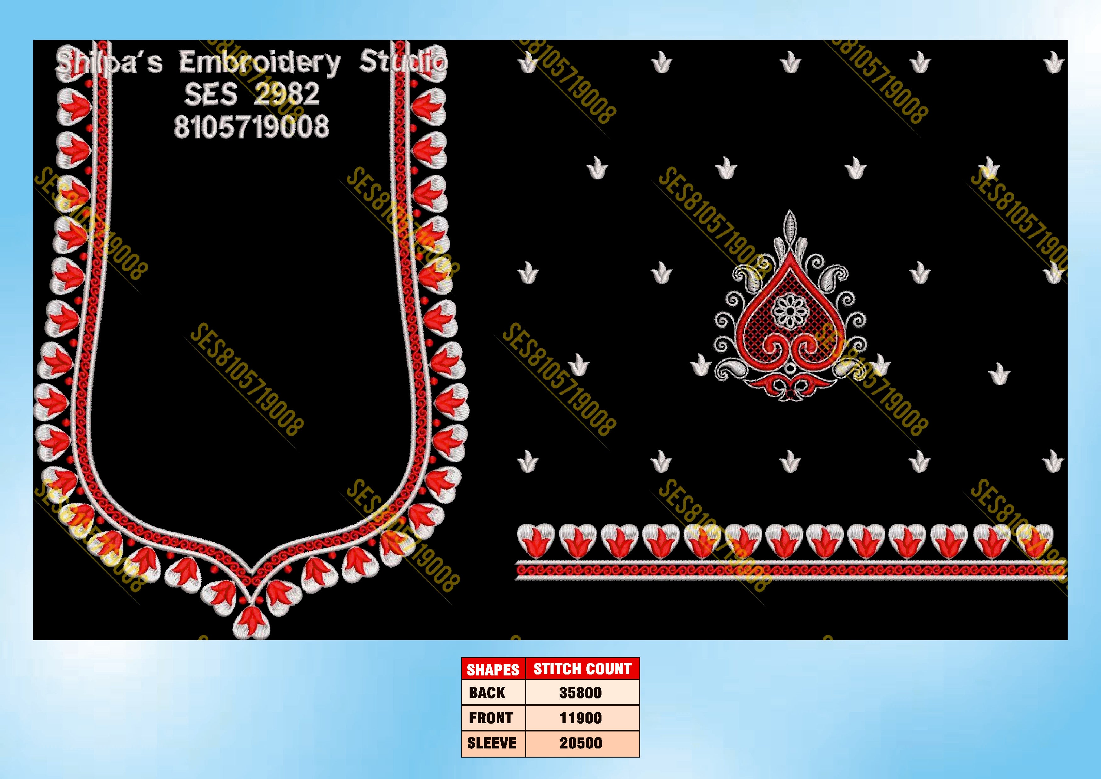 Embroidery Designs 2901-3000 Series