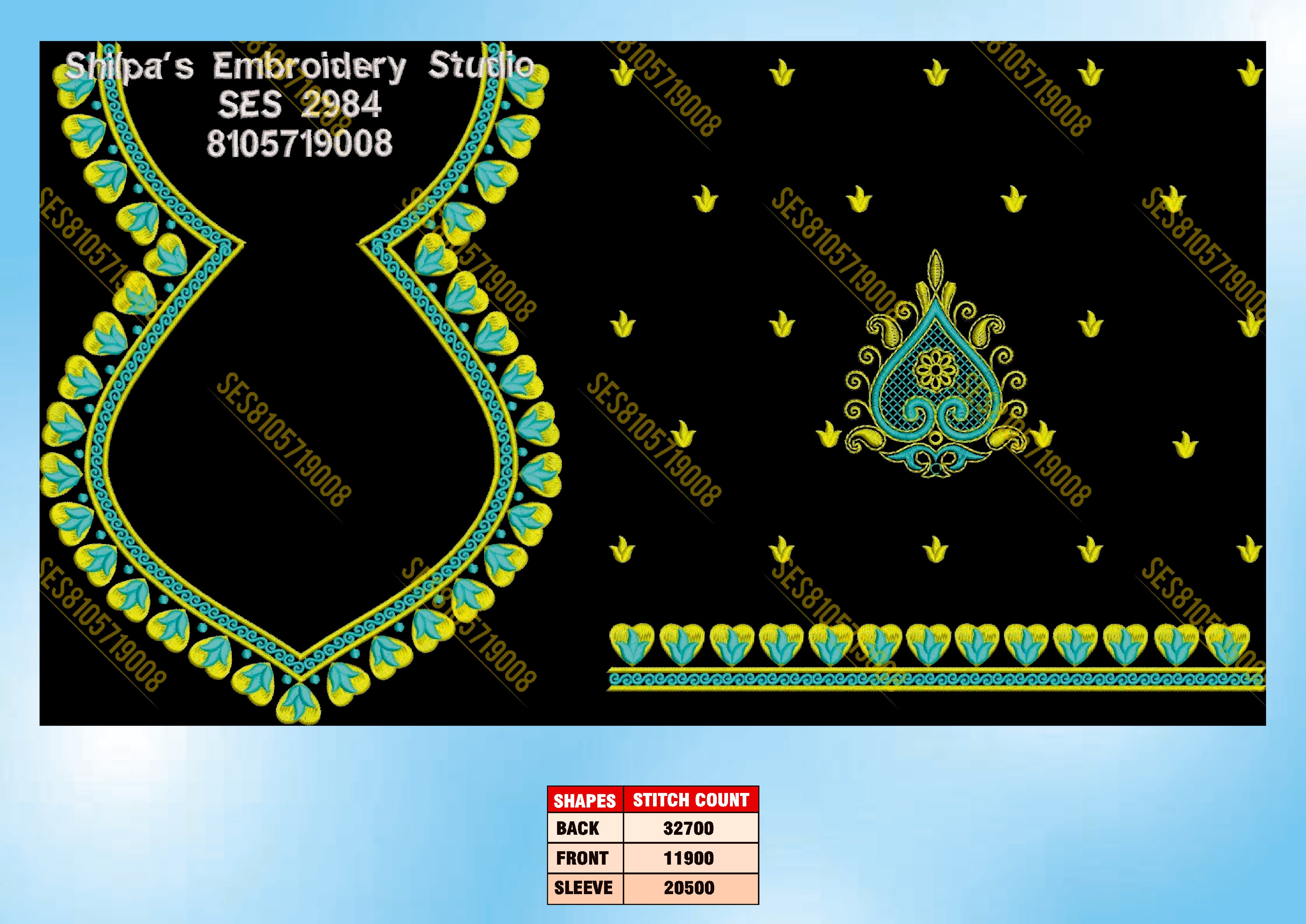 Embroidery Designs 2901-3000 Series