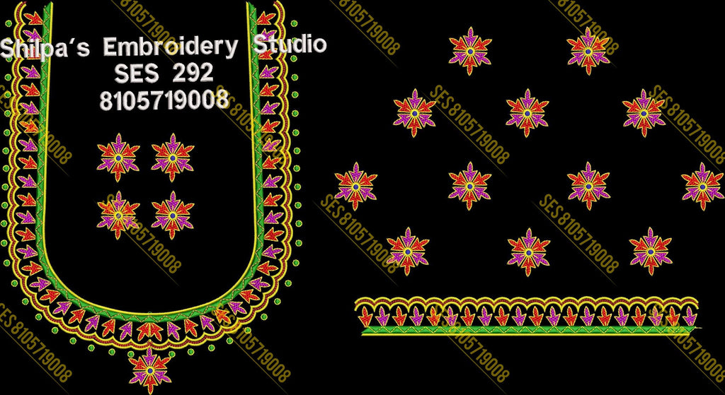Embroidery Designs 201-300 Series