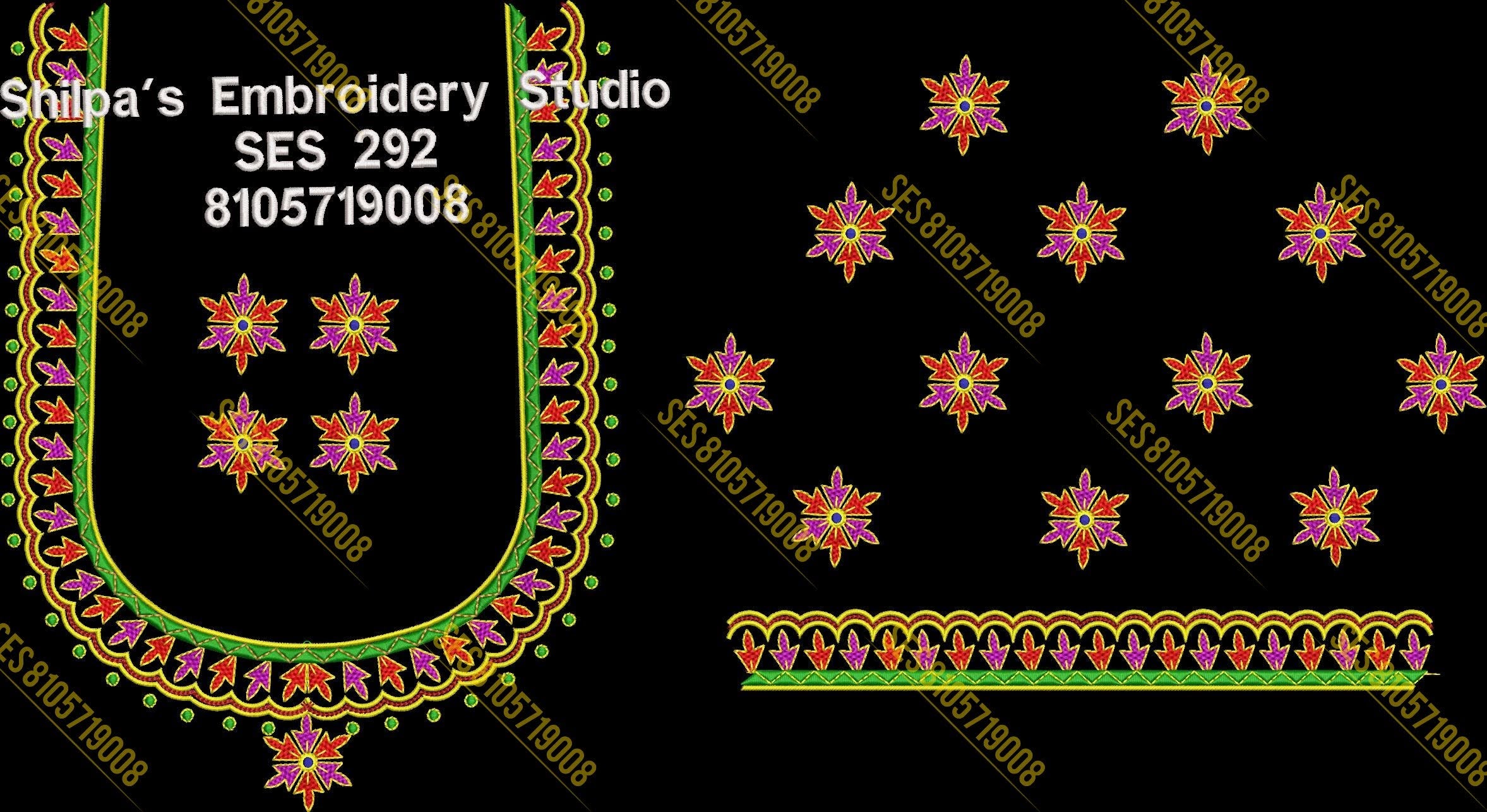 Embroidery Designs 201-300 Series