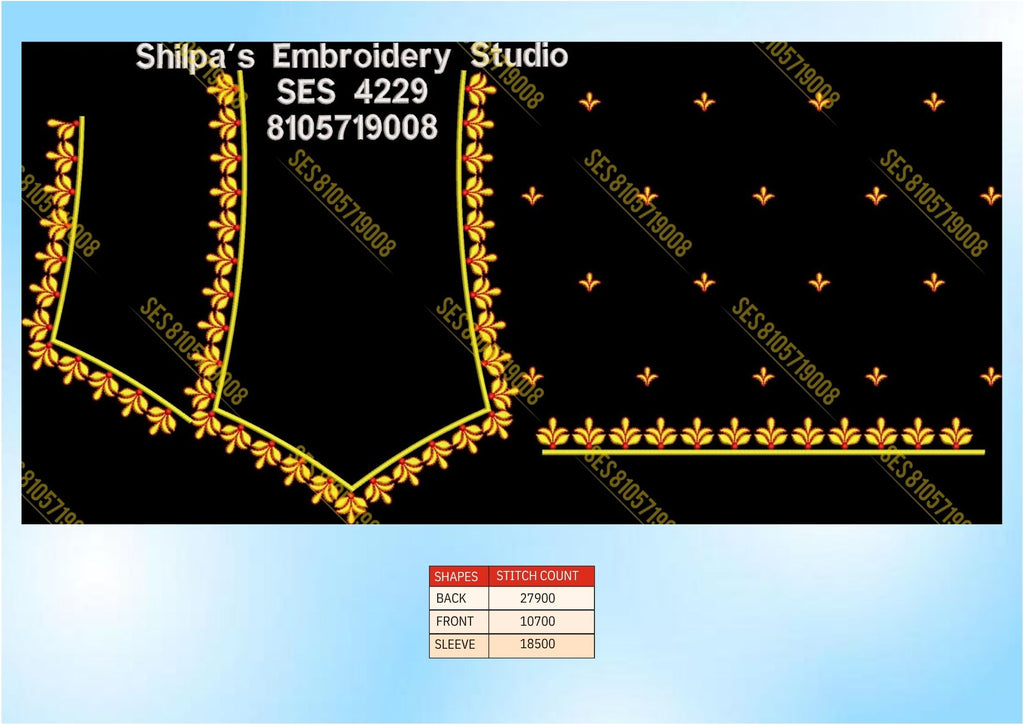 Embroidery Designs 4201-4300 Series