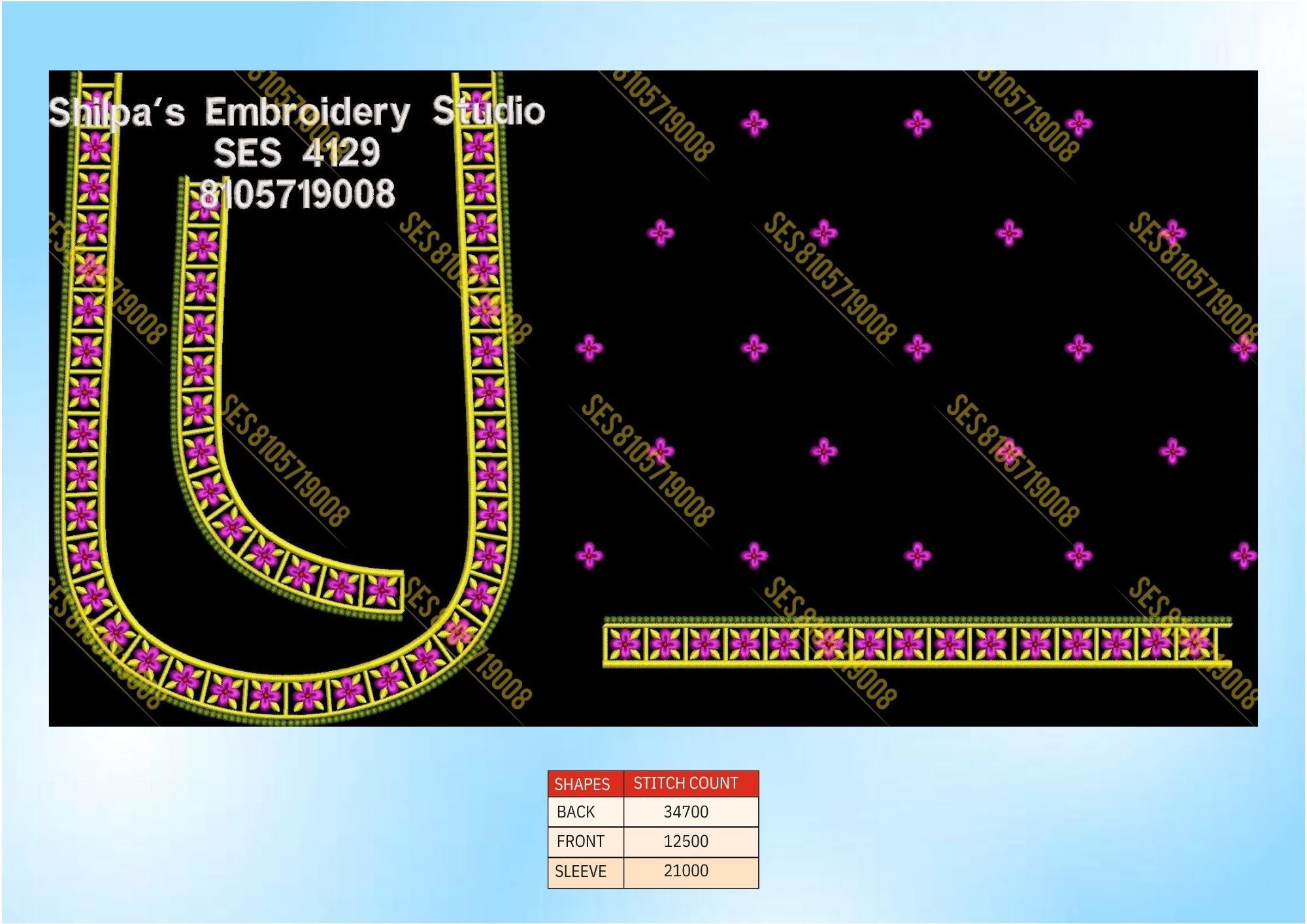 Embroidery Designs 4101-4200 Series
