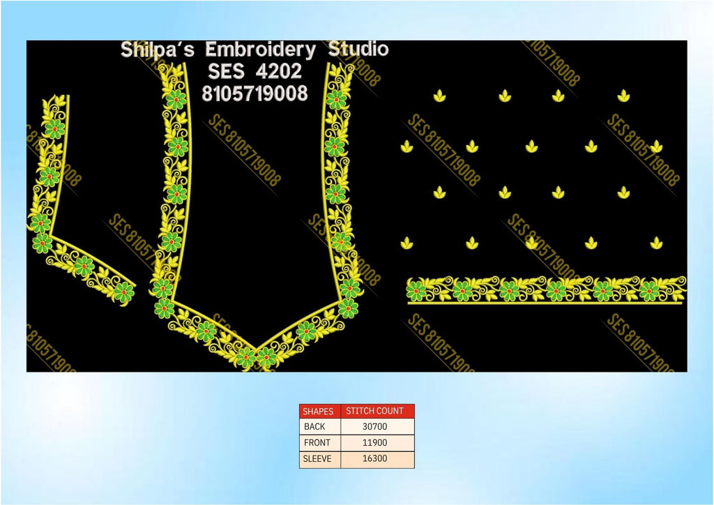 Embroidery Designs 4201-4300 Series