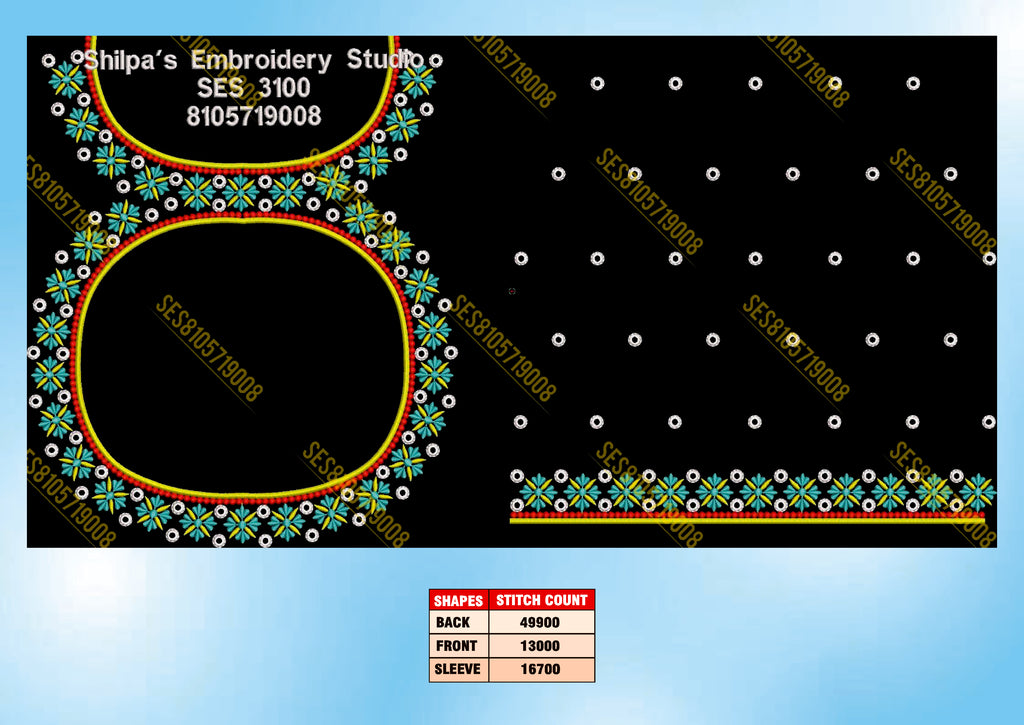Embroidery Designs 3001-3100 Series