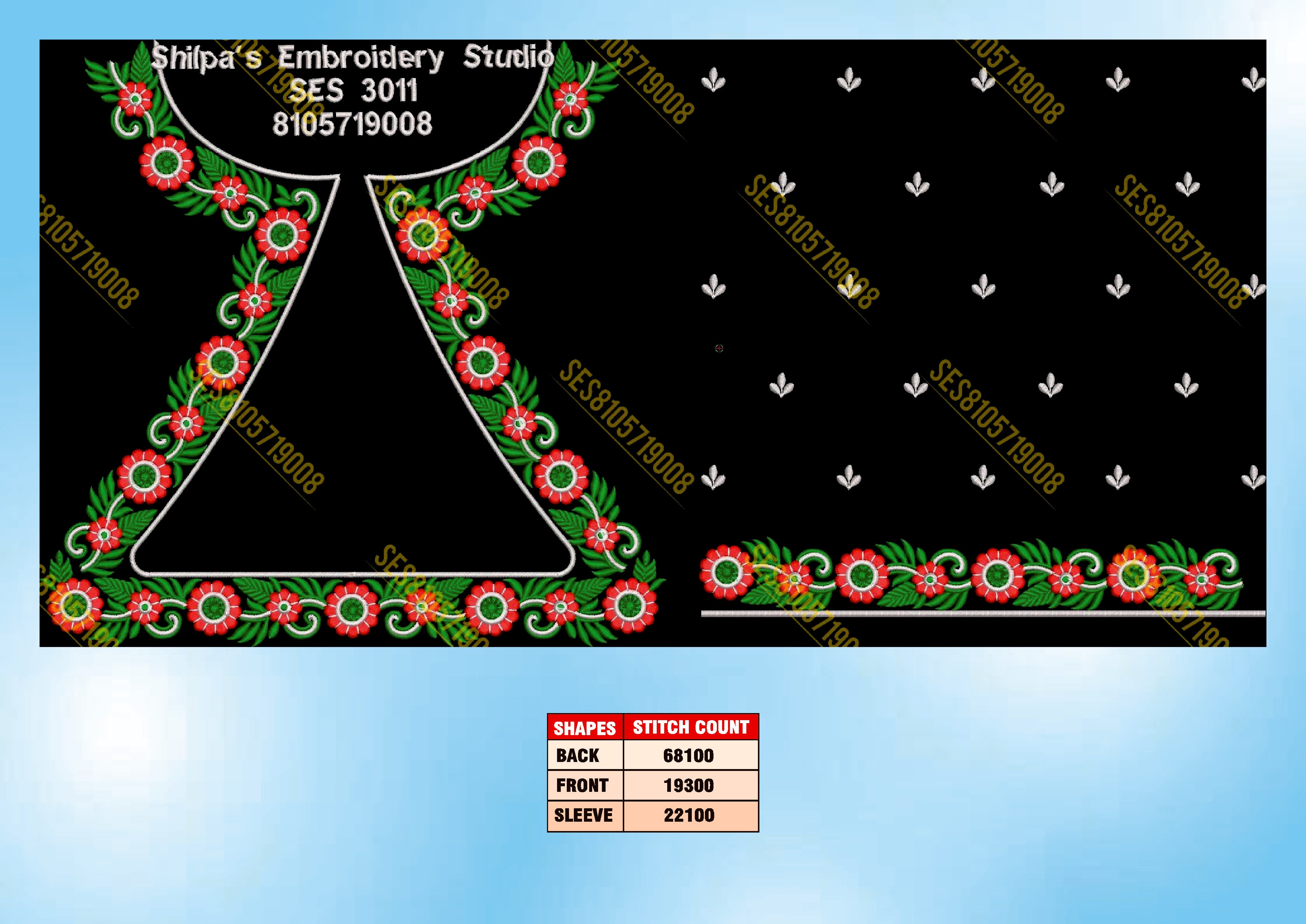 Embroidery Designs 3001-3100 Series