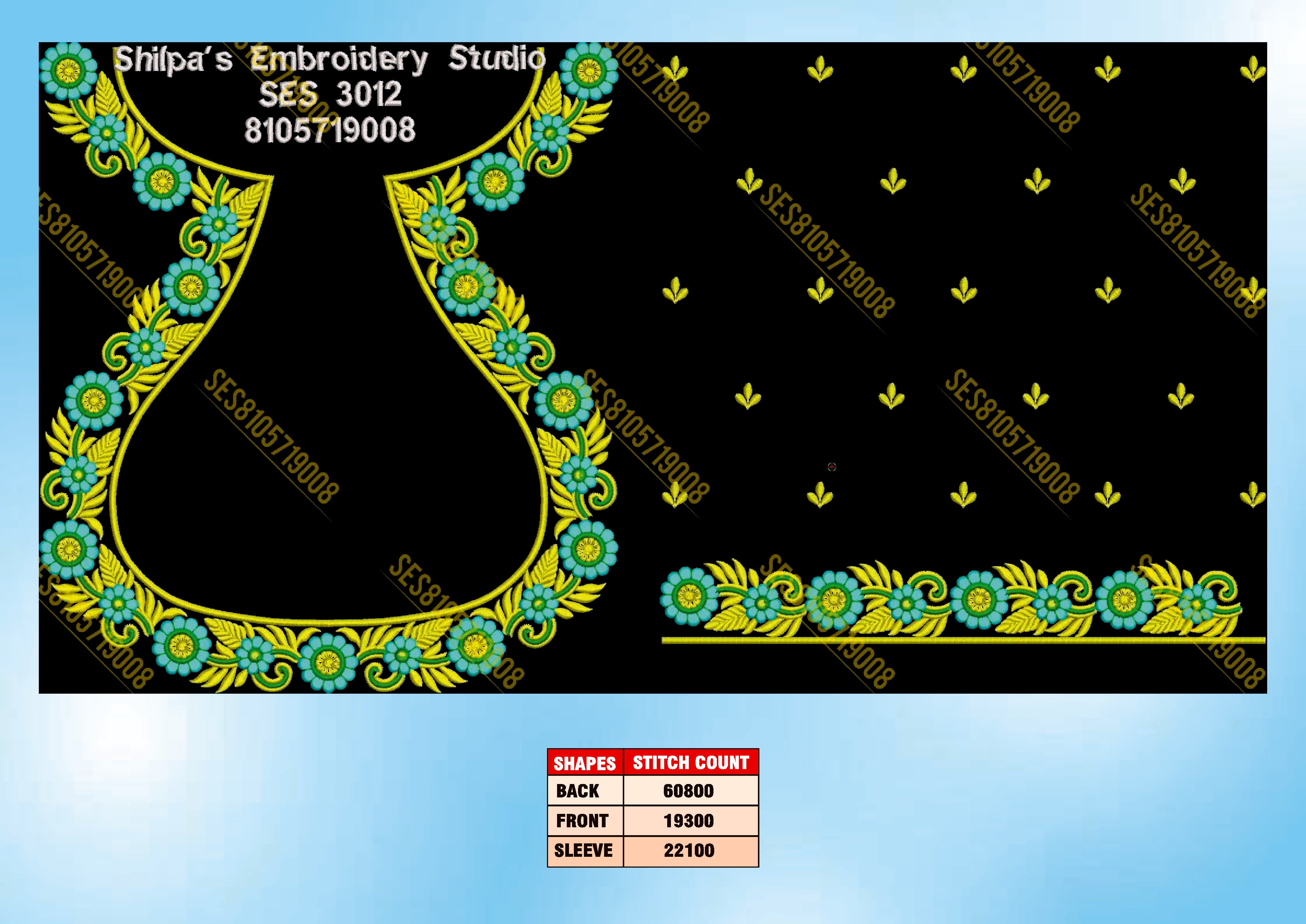 Embroidery Designs 3001-3100 Series