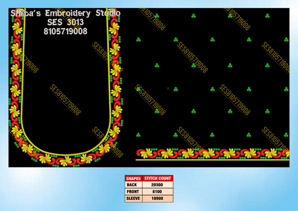 Embroidery Designs 3001-3100 Series