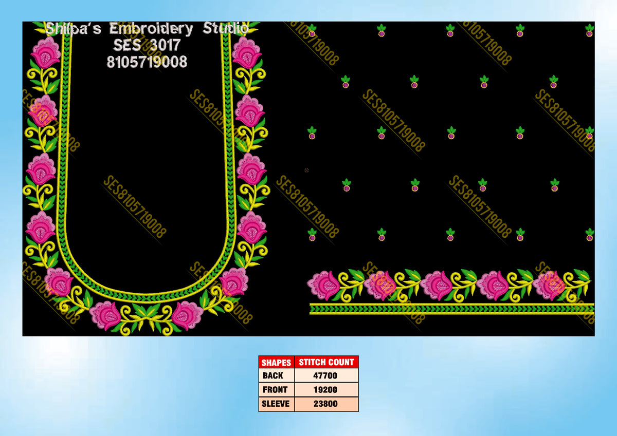 Embroidery Designs 3001-3100 Series