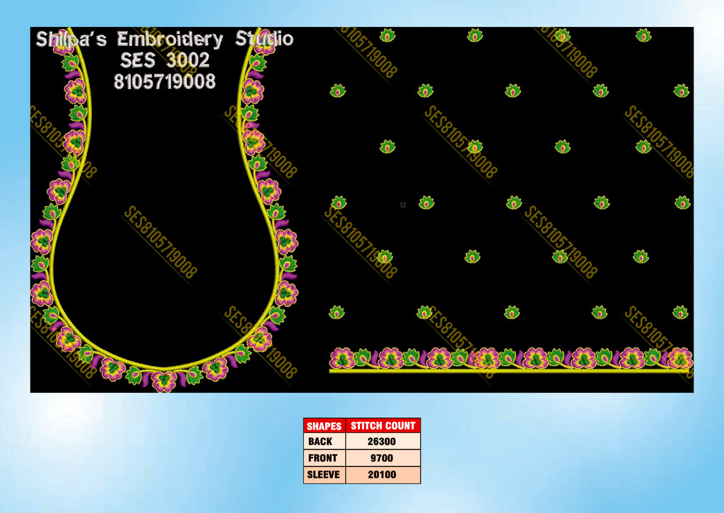 Embroidery Designs 3001-3100 Series