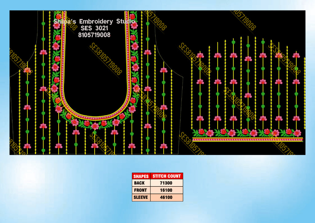Embroidery Designs 3001-3100 Series