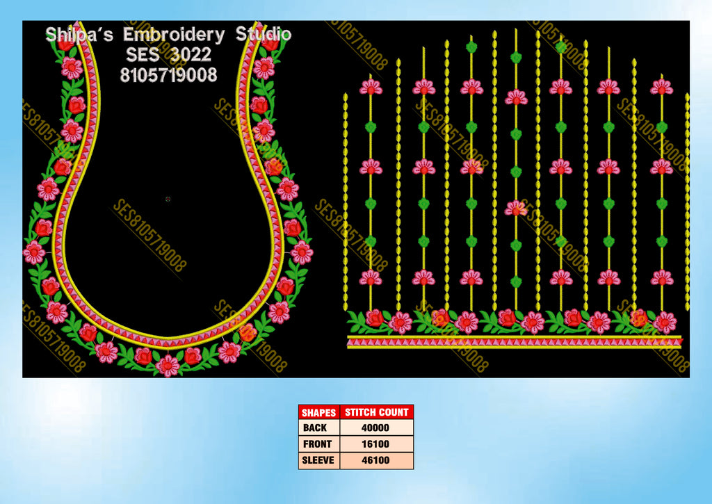 Embroidery Designs 3001-3100 Series