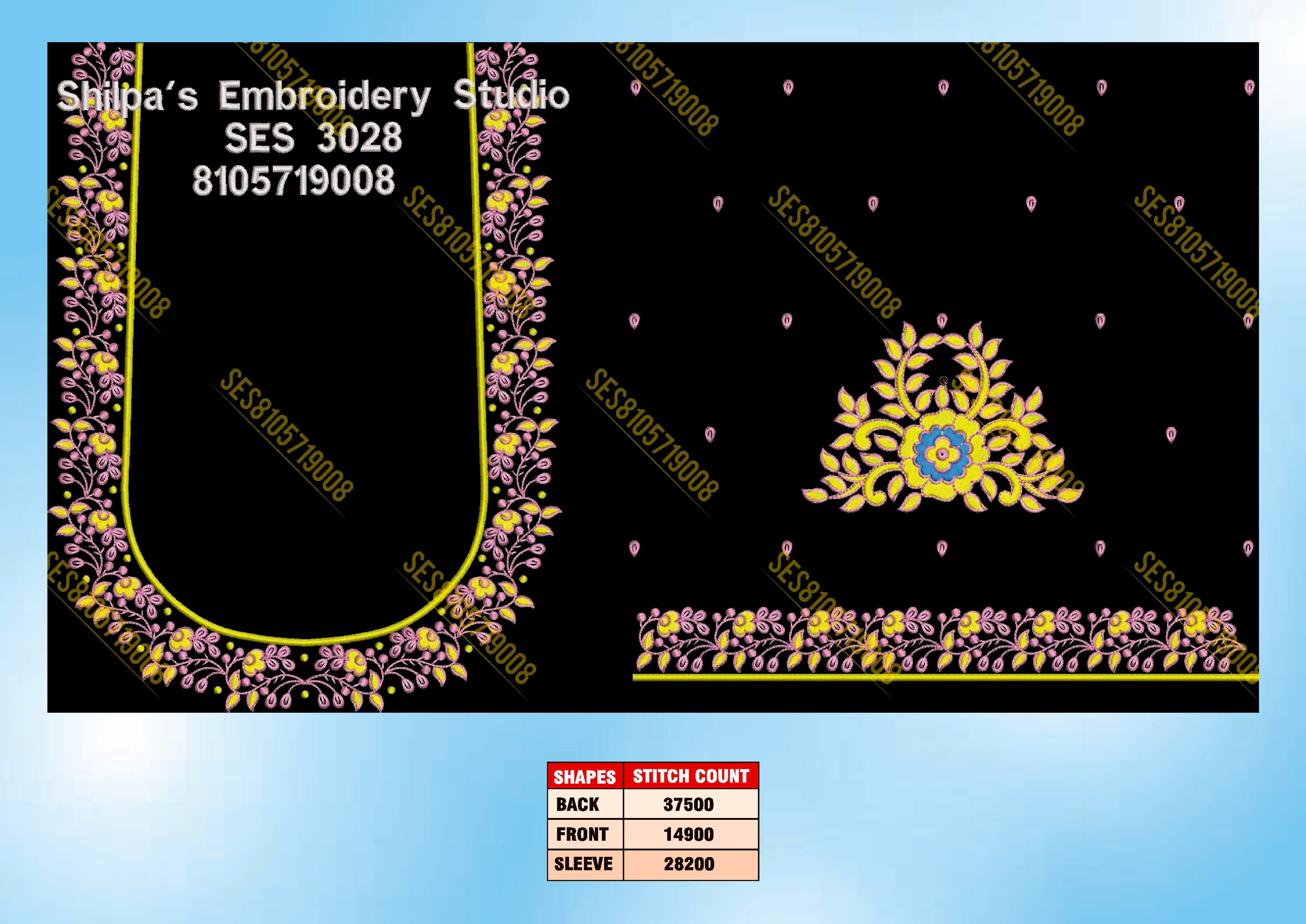 Embroidery Designs 3001-3100 Series