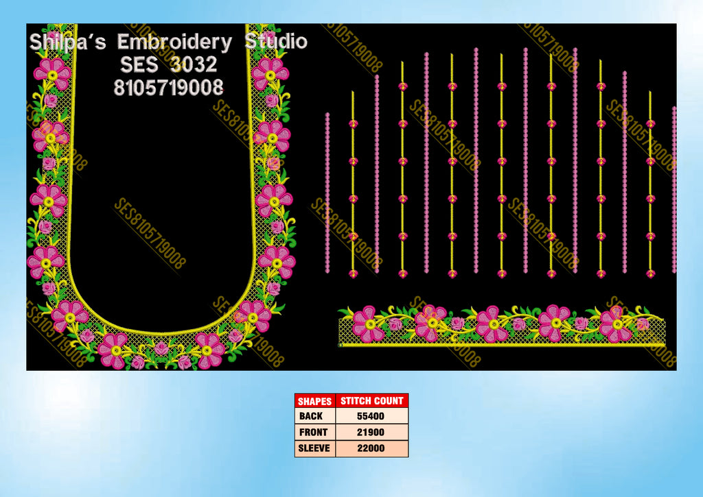Embroidery Designs 3001-3100 Series
