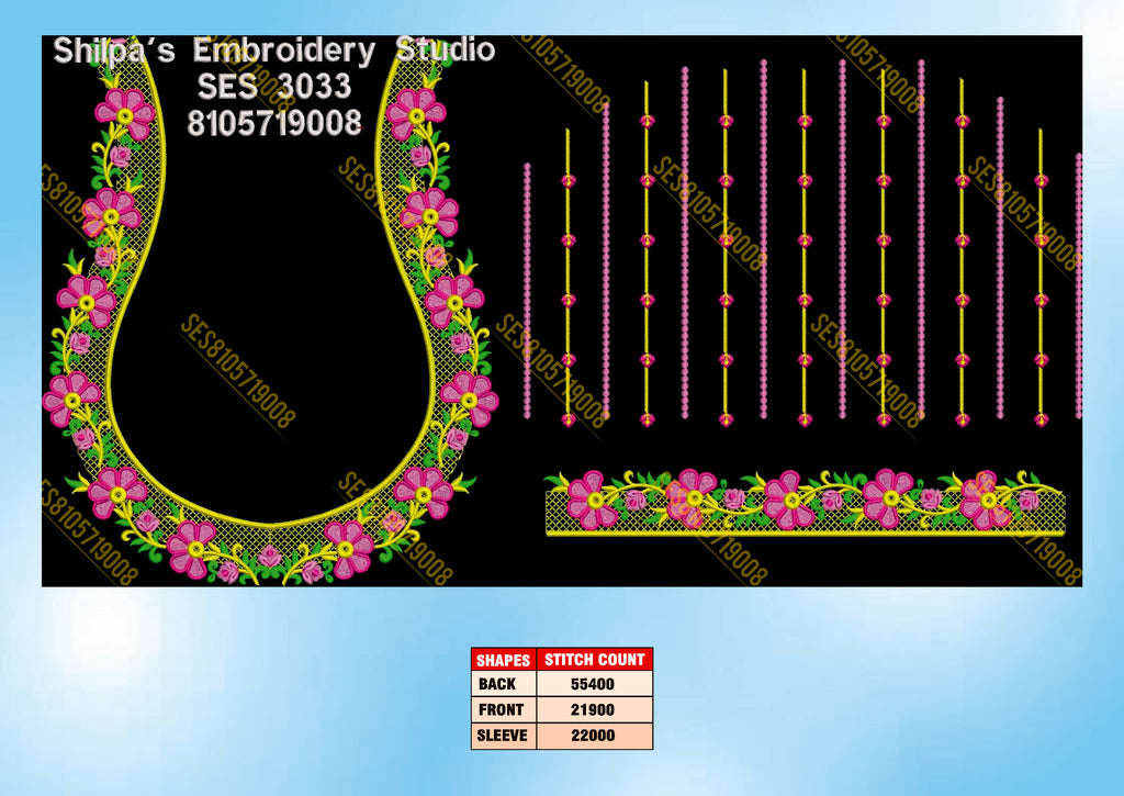Embroidery Designs 3001-3100 Series