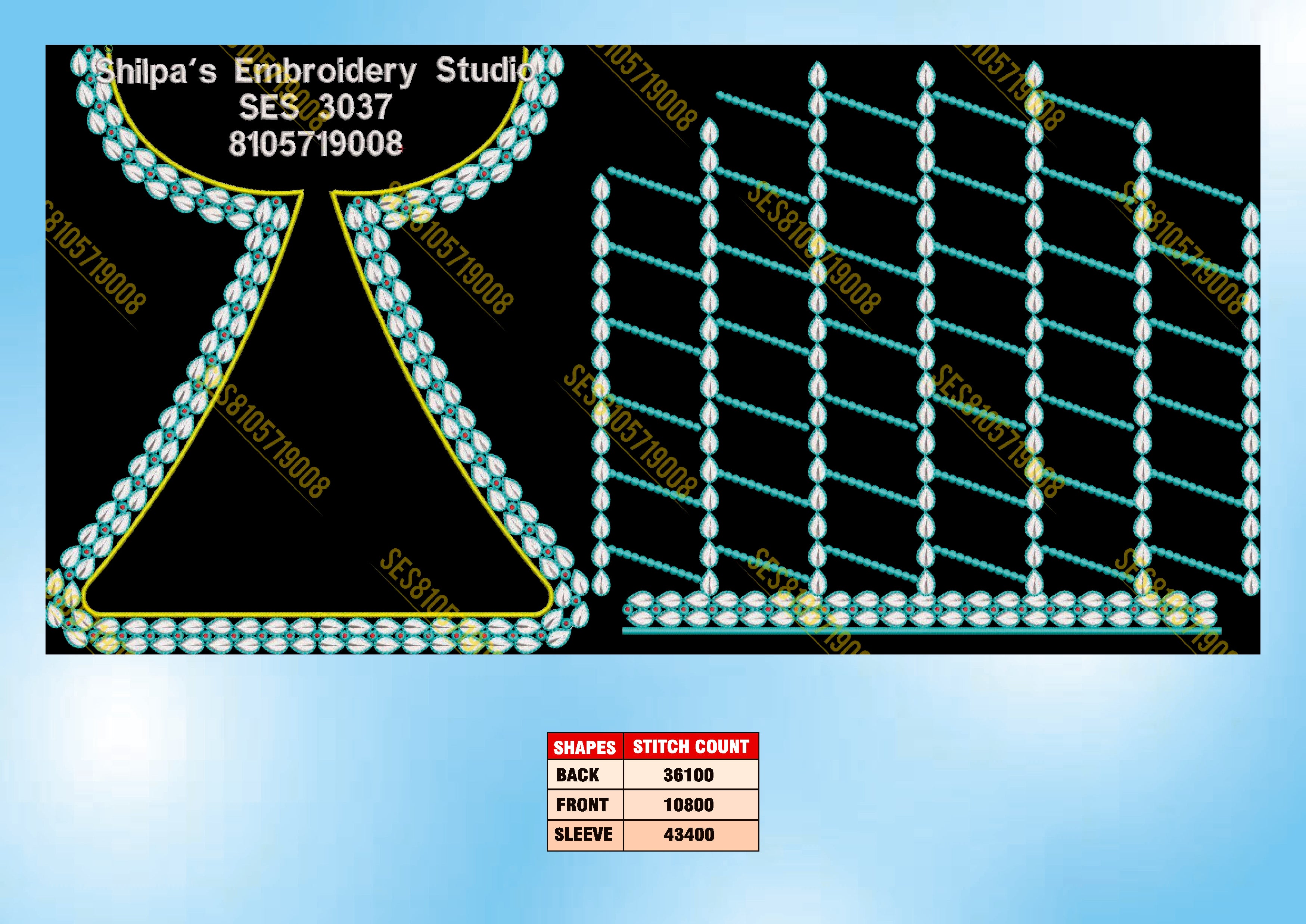 Embroidery Designs 3001-3100 Series