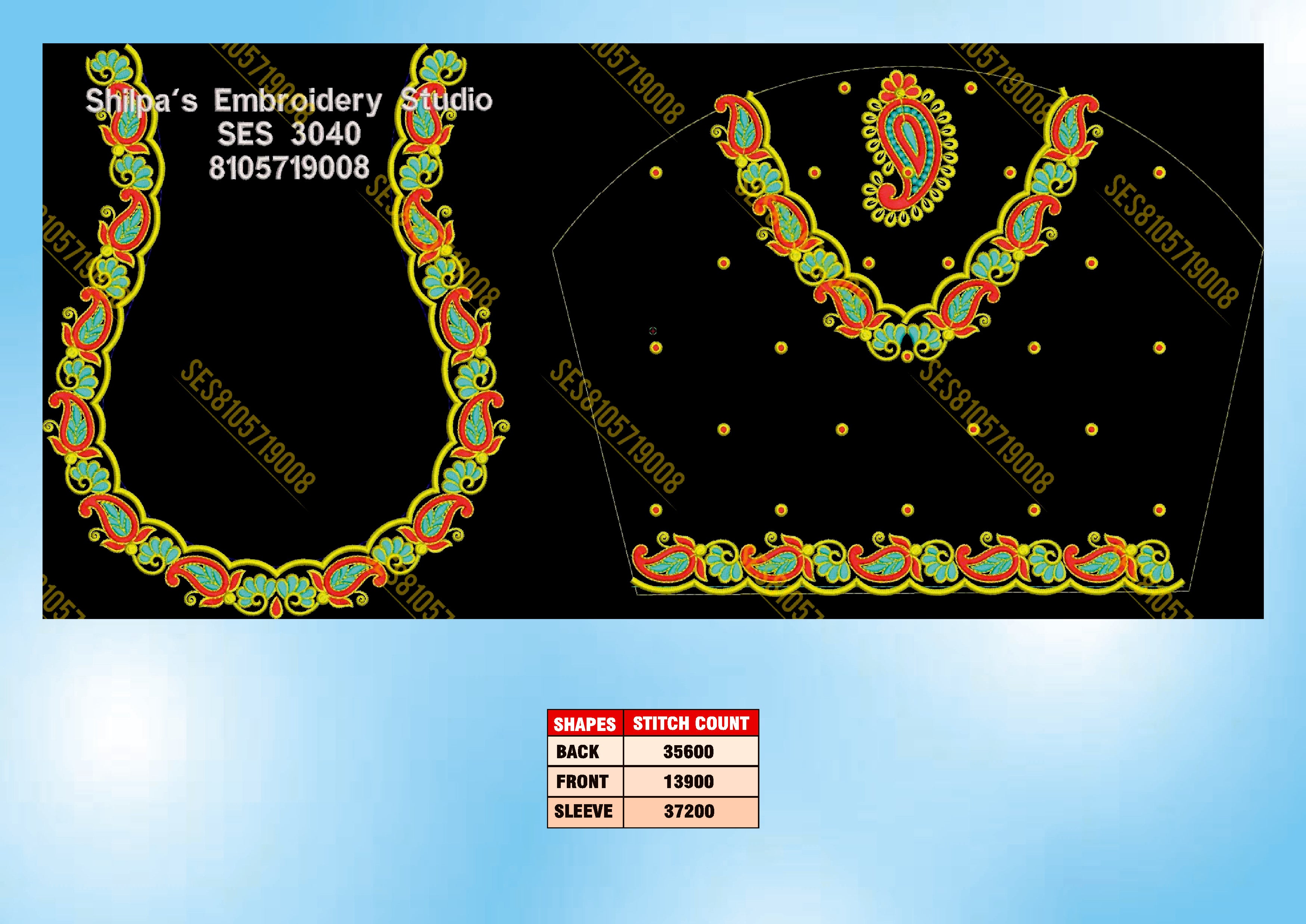 Embroidery Designs 3001-3100 Series