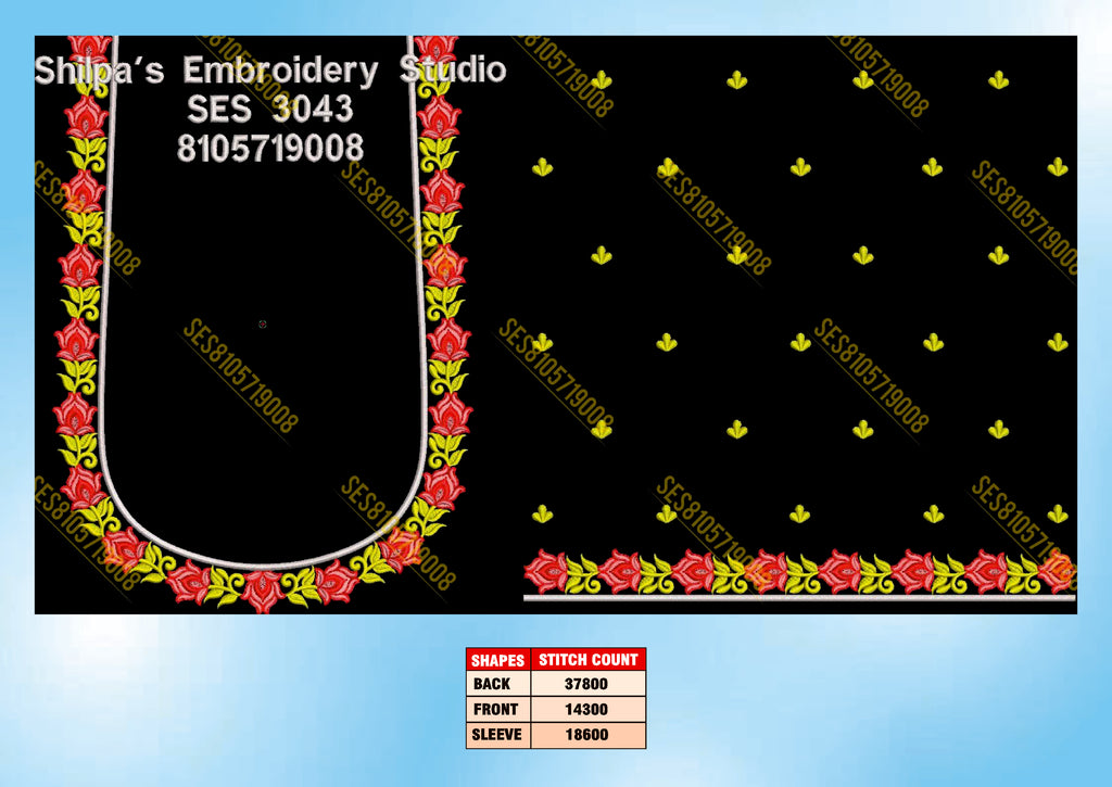 Embroidery Designs 3001-3100 Series
