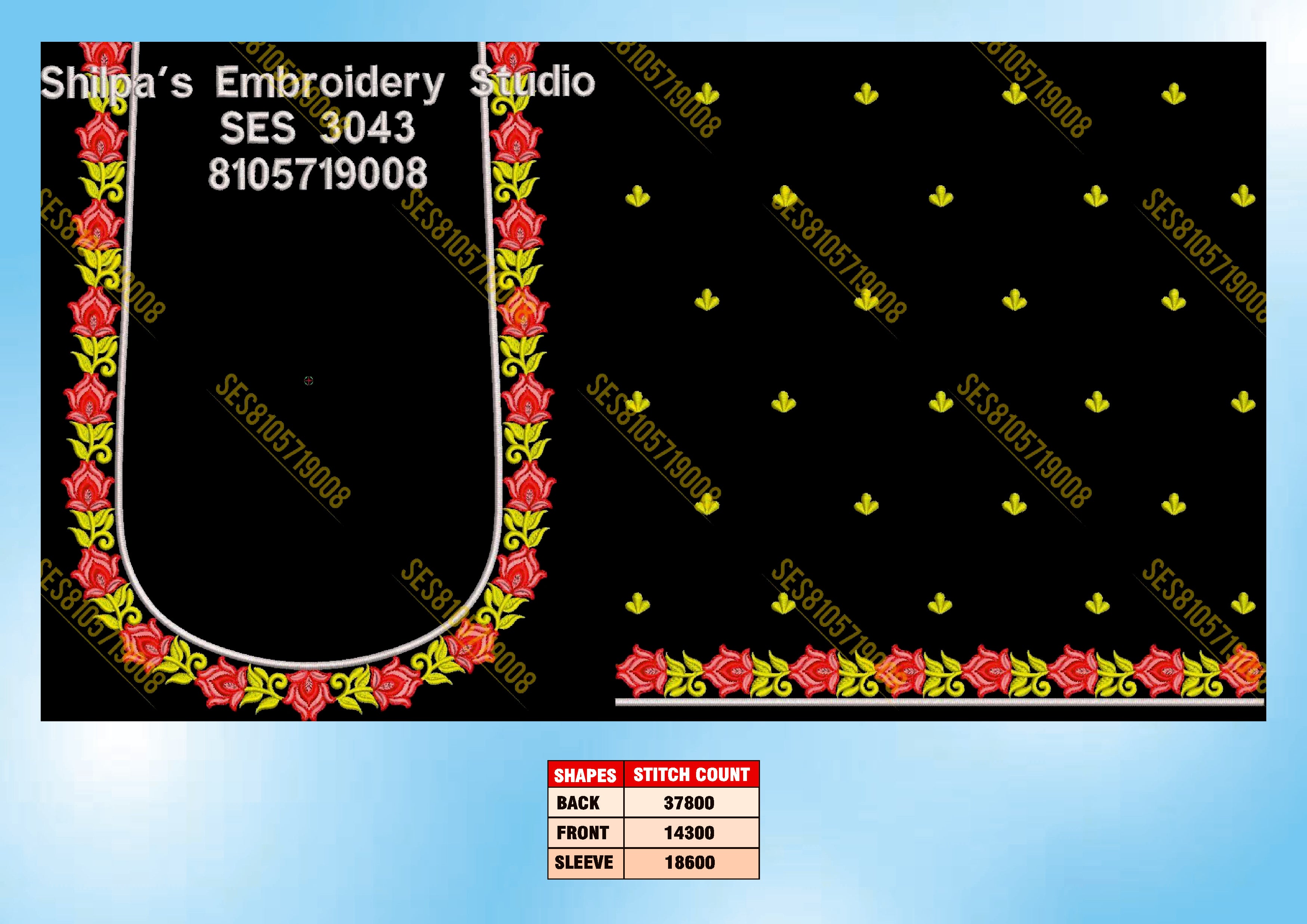 Embroidery Designs 3001-3100 Series