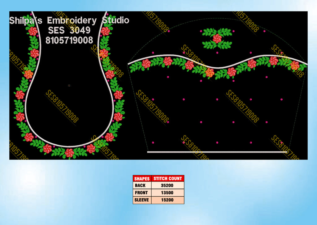 Embroidery Designs 3001-3100 Series