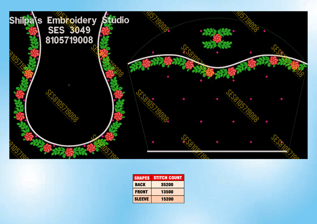 Embroidery Designs 3001-3100 Series