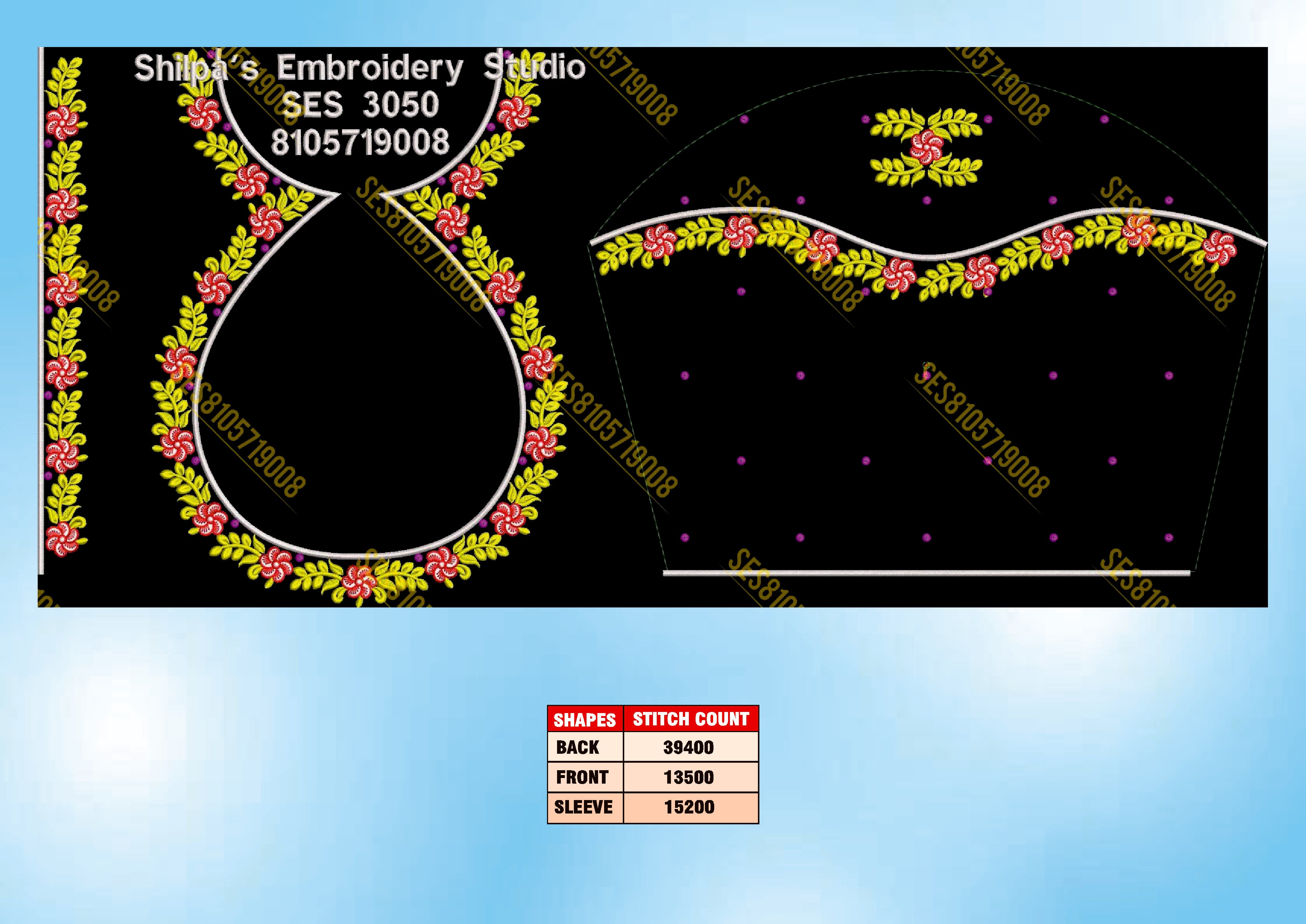 Embroidery Designs 3001-3100 Series