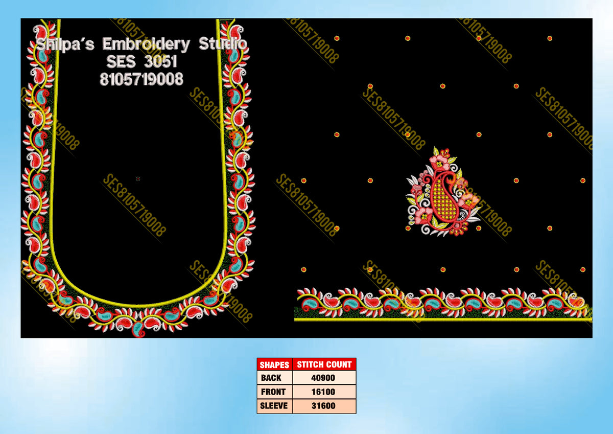 Embroidery Designs 3001-3100 Series