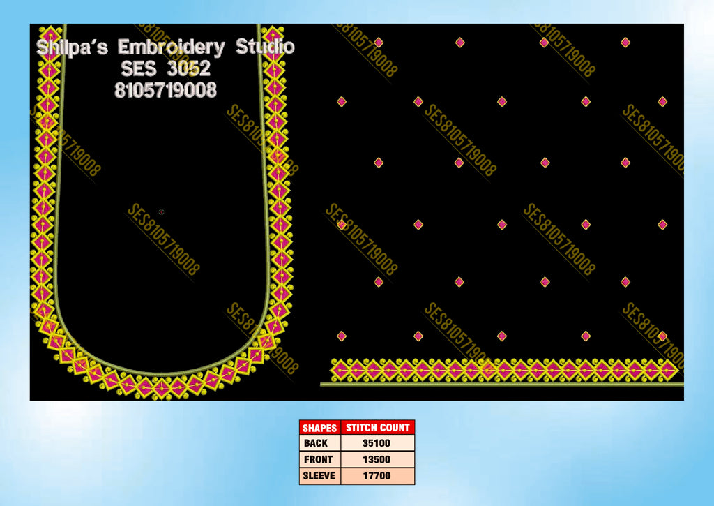 Embroidery Designs 3001-3100 Series