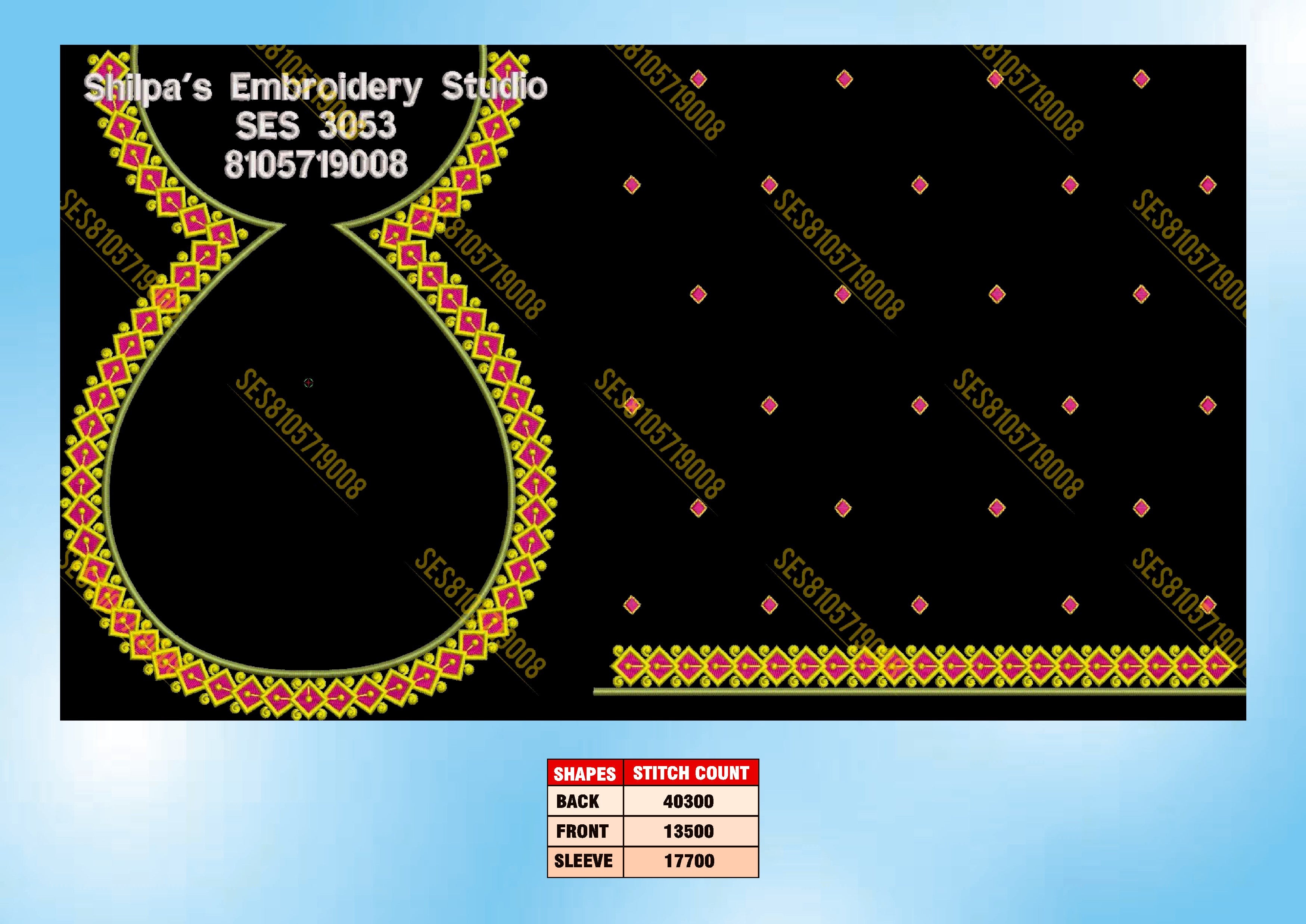 Embroidery Designs 3001-3100 Series