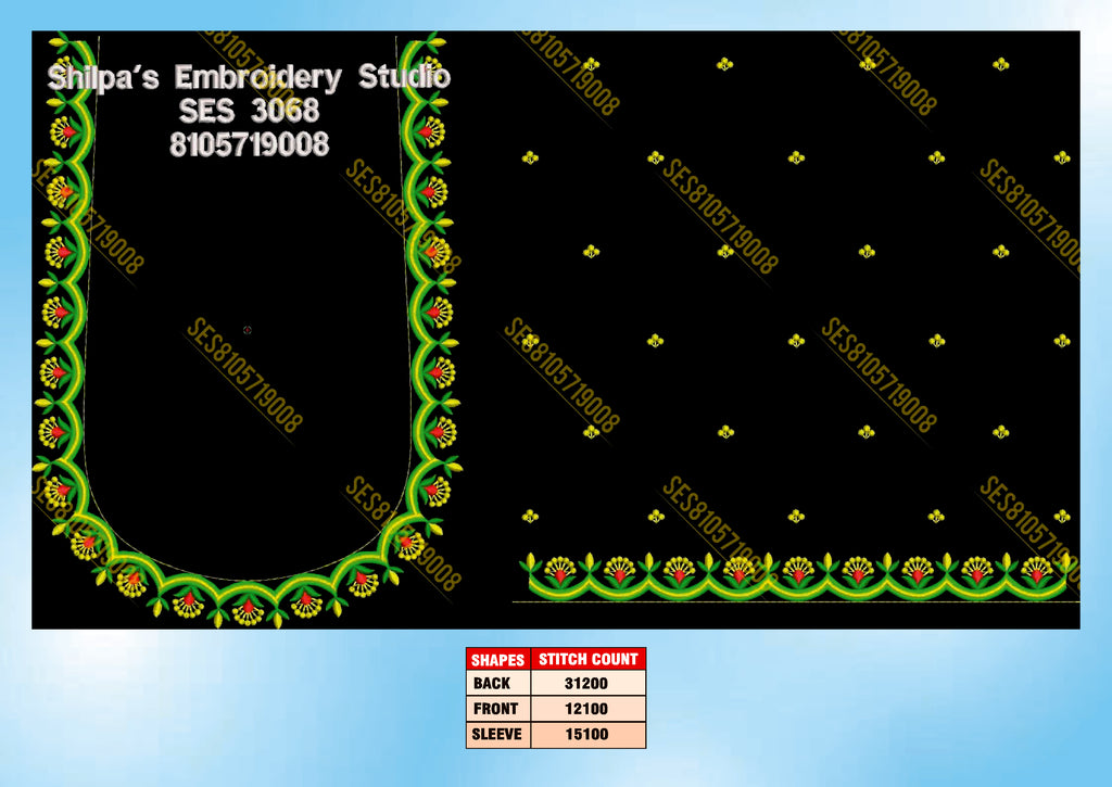 Embroidery Designs 3001-3100 Series