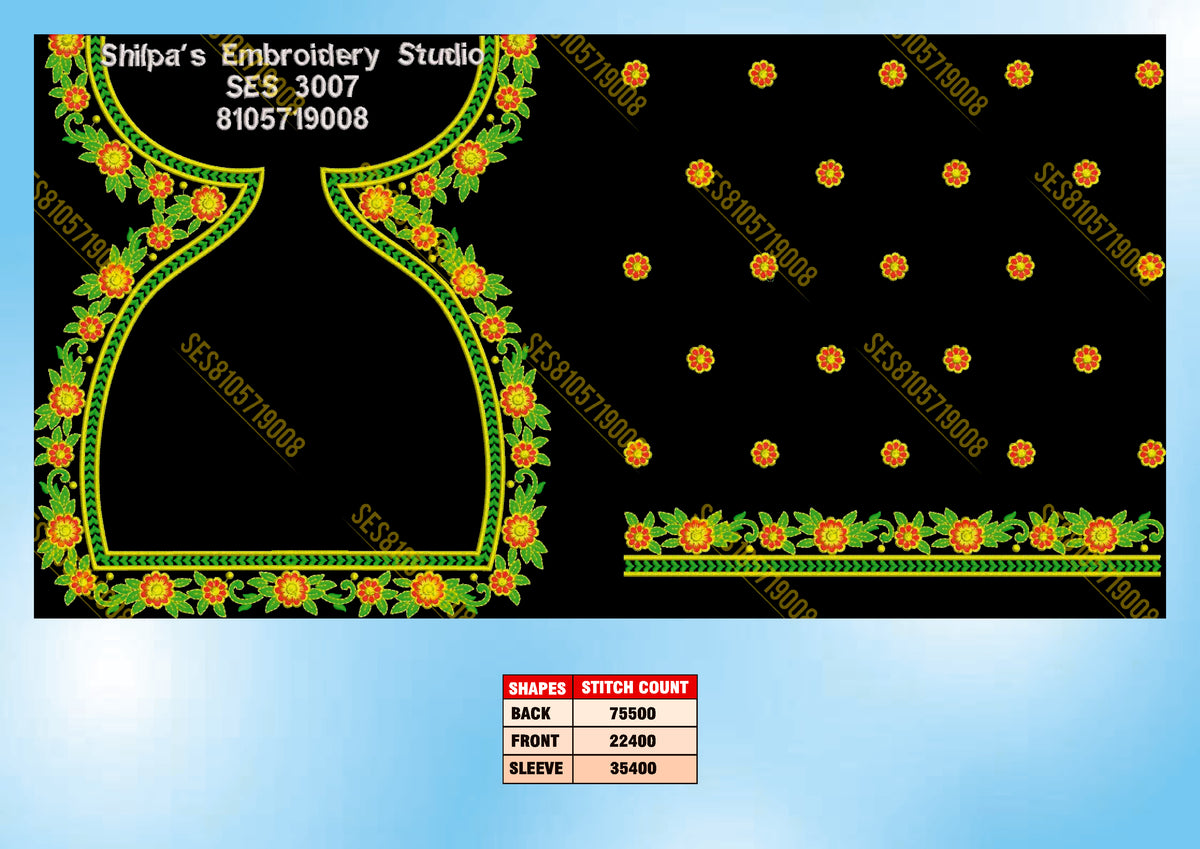 Embroidery Designs 3001-3100 Series