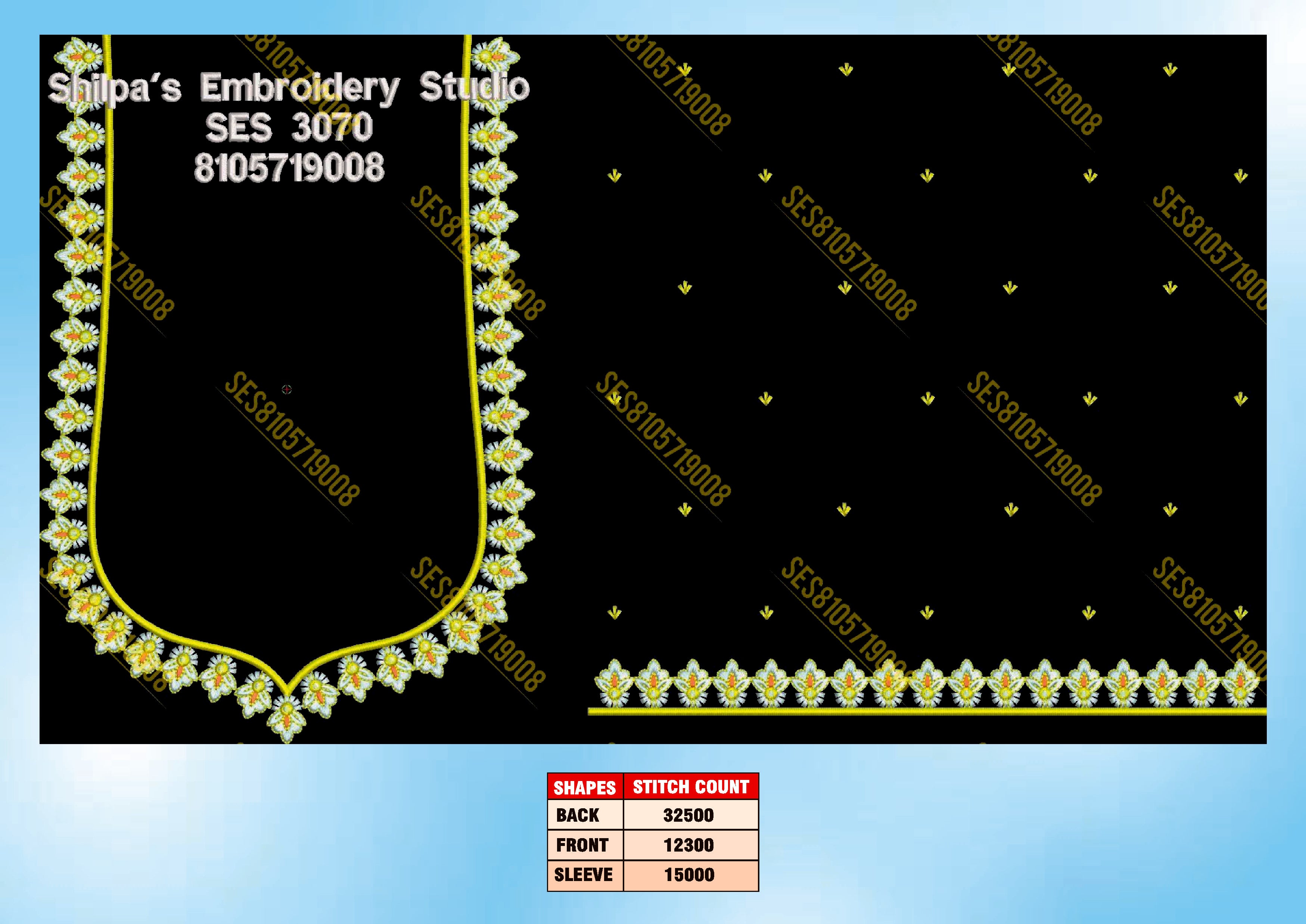 Embroidery Designs 3001-3100 Series