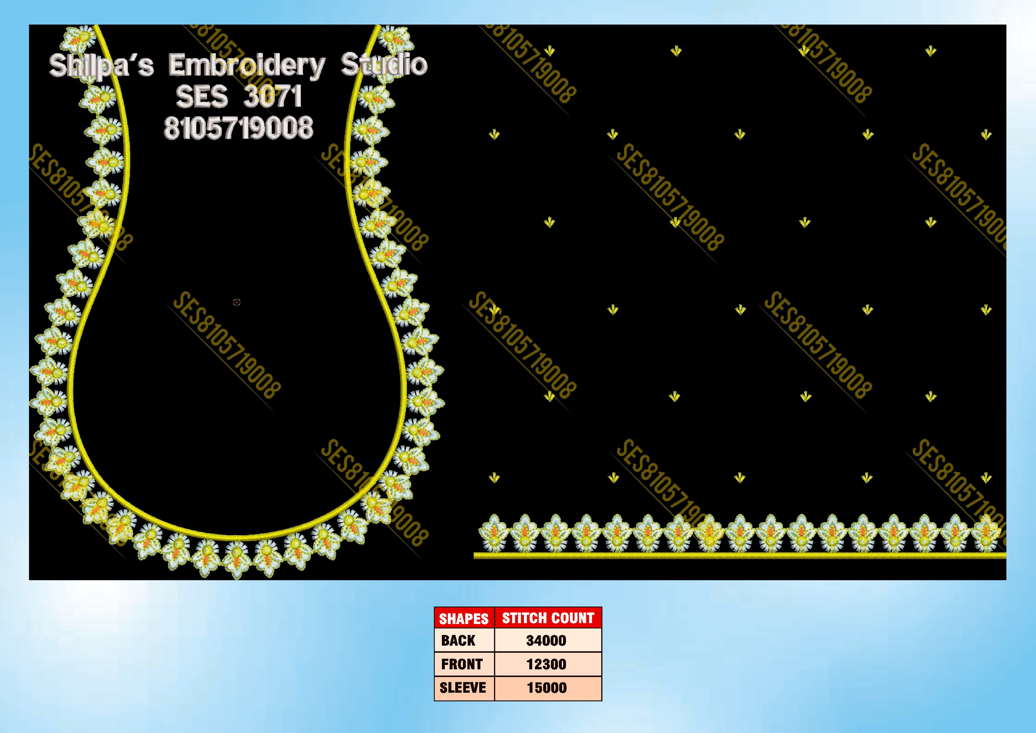 Embroidery Designs 3001-3100 Series