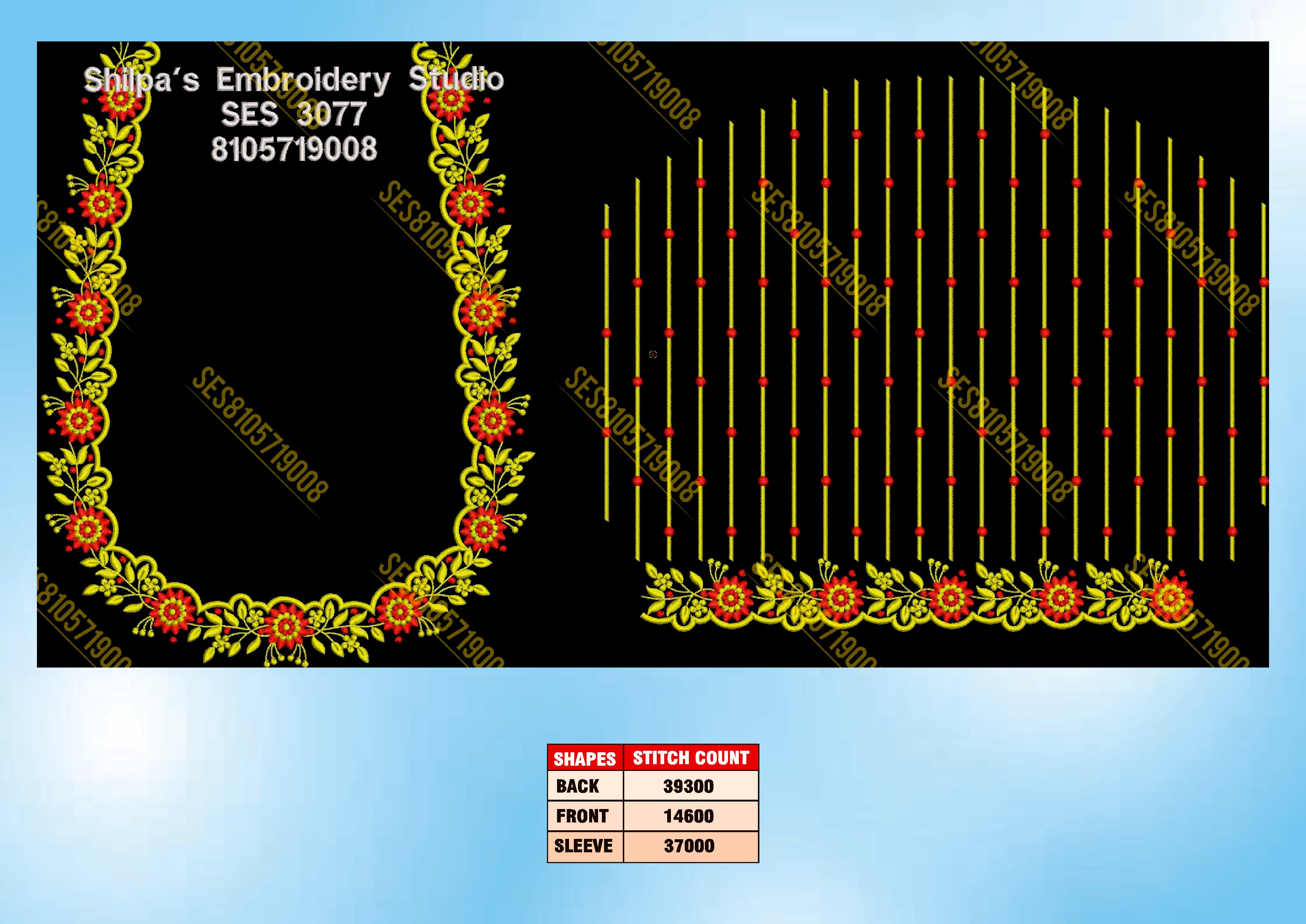 Embroidery Designs 3001-3100 Series
