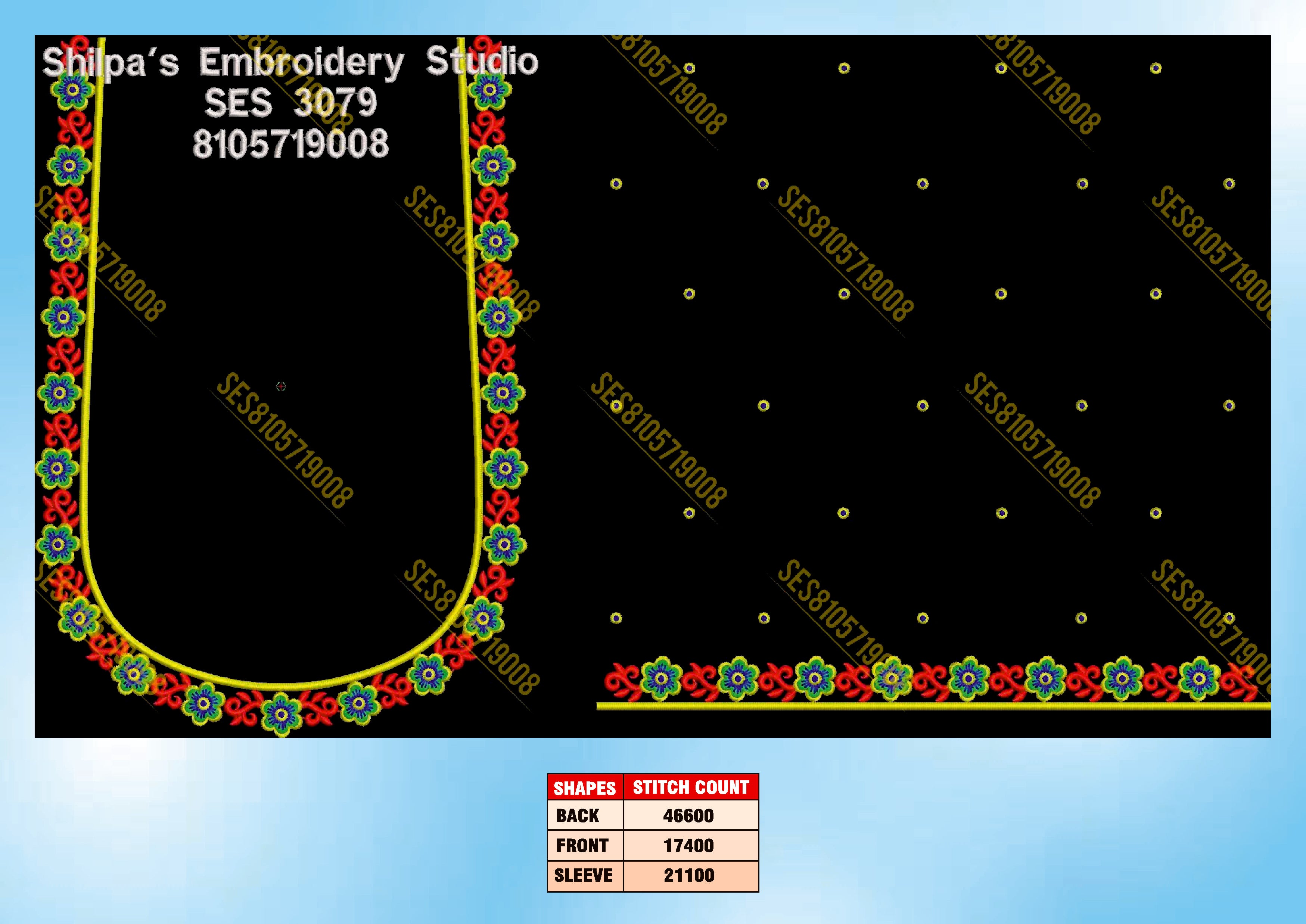 Embroidery Designs 3001-3100 Series