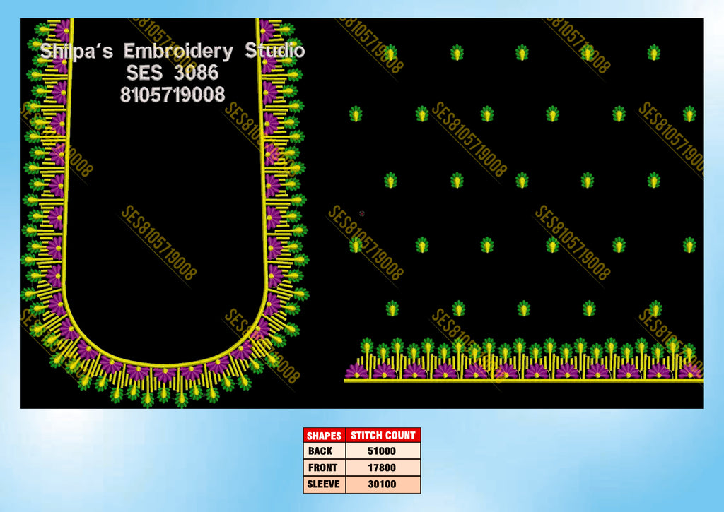 Embroidery Designs 3001-3100 Series