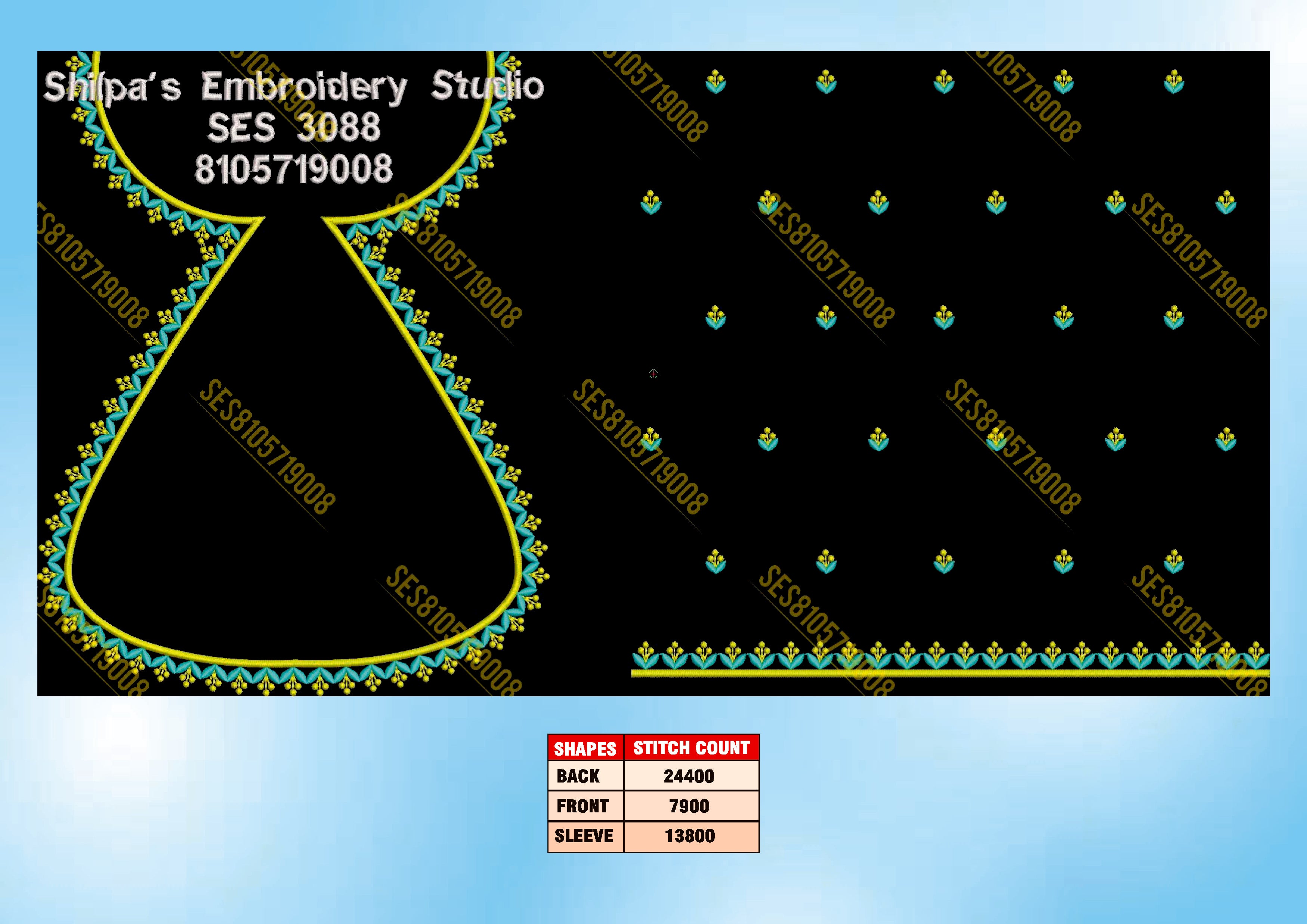 Embroidery Designs 3001-3100 Series