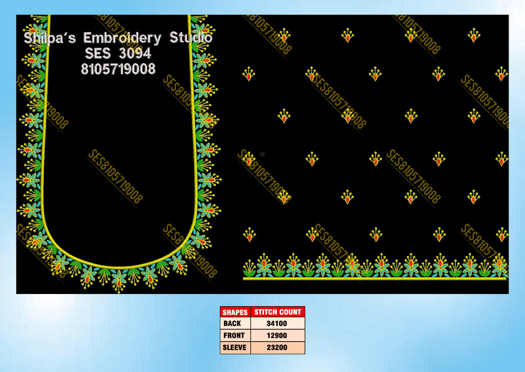 Embroidery Designs 3001-3100 Series