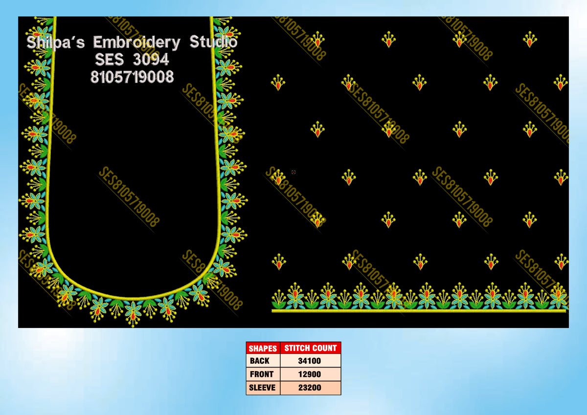 Embroidery Designs 3001-3100 Series