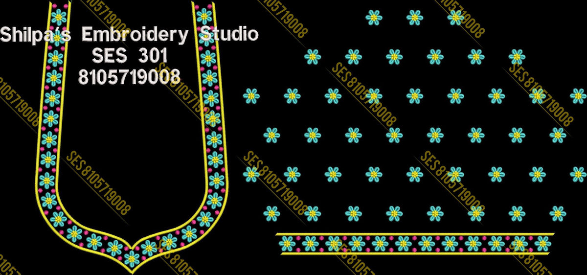 Embroidery Designs 301-400 Series
