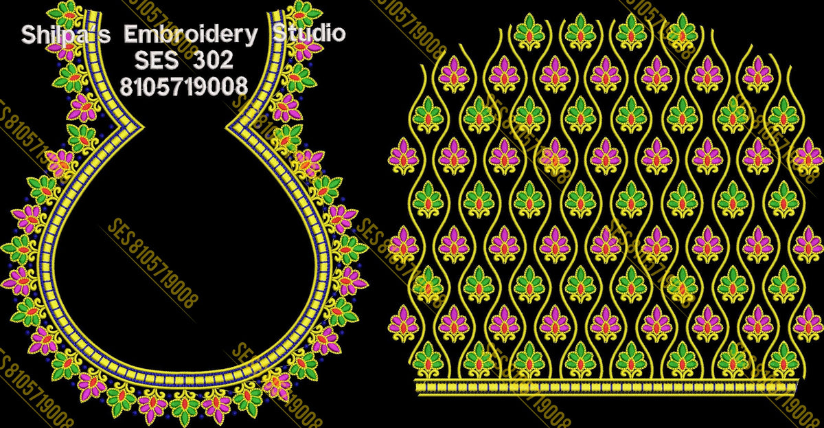 Embroidery Designs 301-400 Series