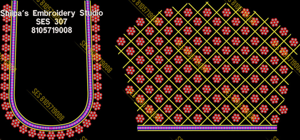 Embroidery Designs 301-400 Series
