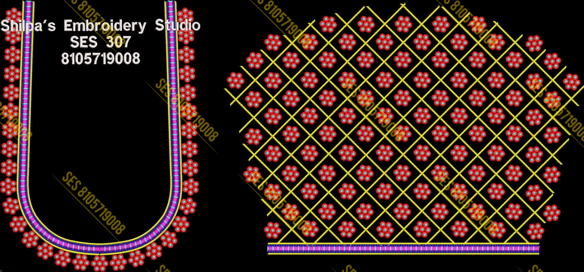 Embroidery Designs 301-400 Series