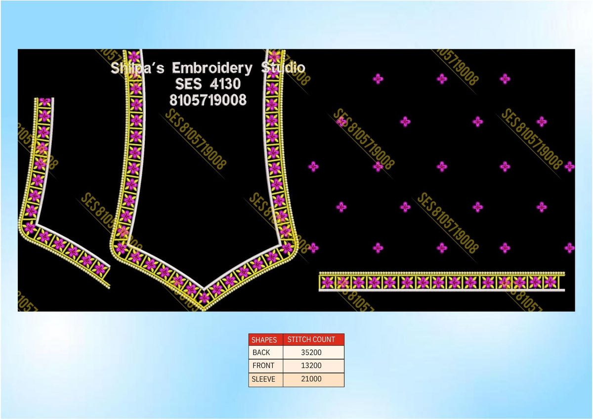 Embroidery Designs 4101-4200 Series