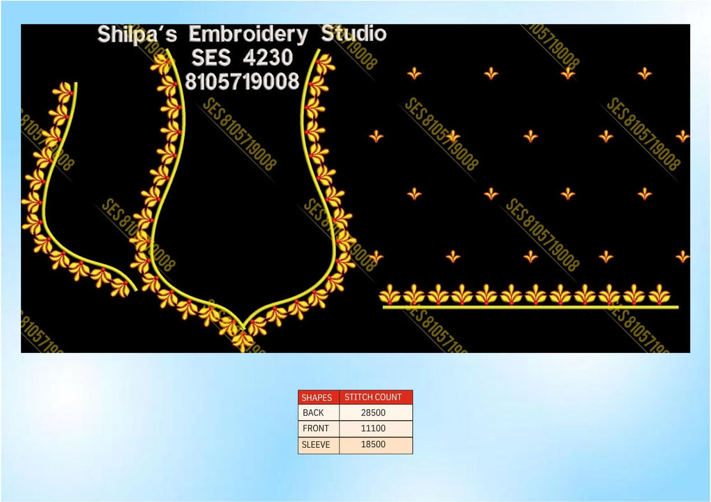 Embroidery Designs 4201-4300 Series