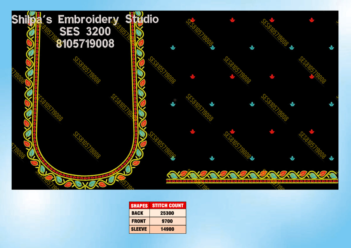 Embroidery Designs 3101-3200 Series