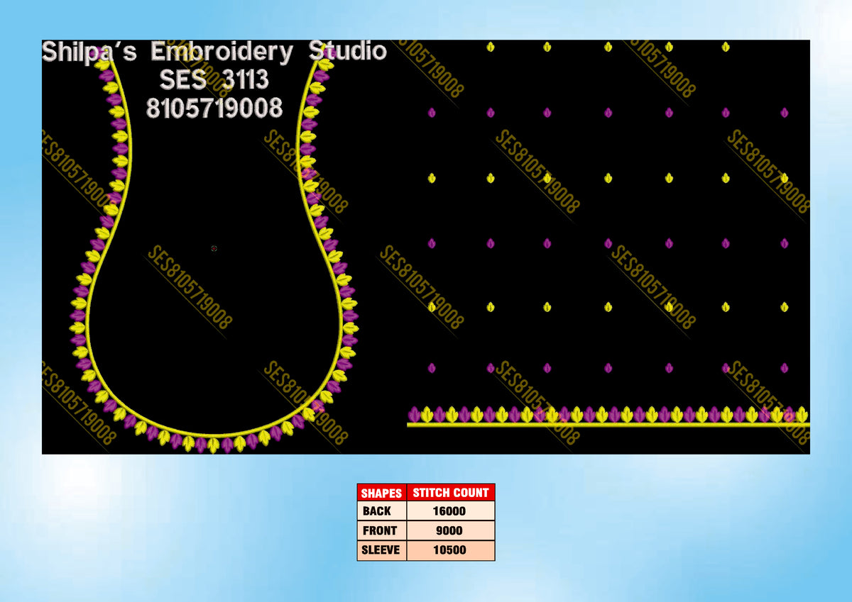 Embroidery Designs 3101-3200 Series