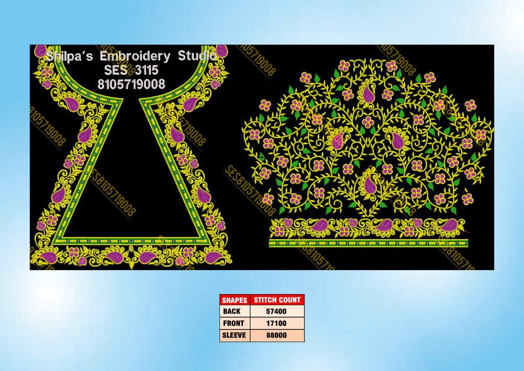 Embroidery Designs 3101-3200 Series