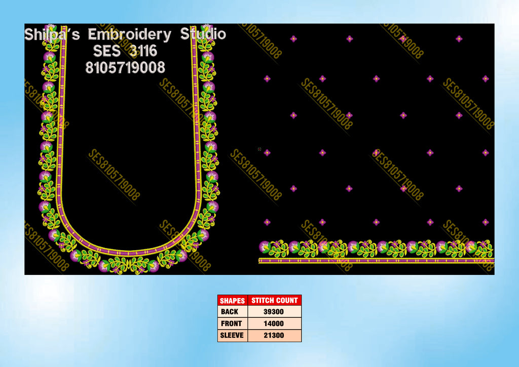 Embroidery Designs 3101-3200 Series