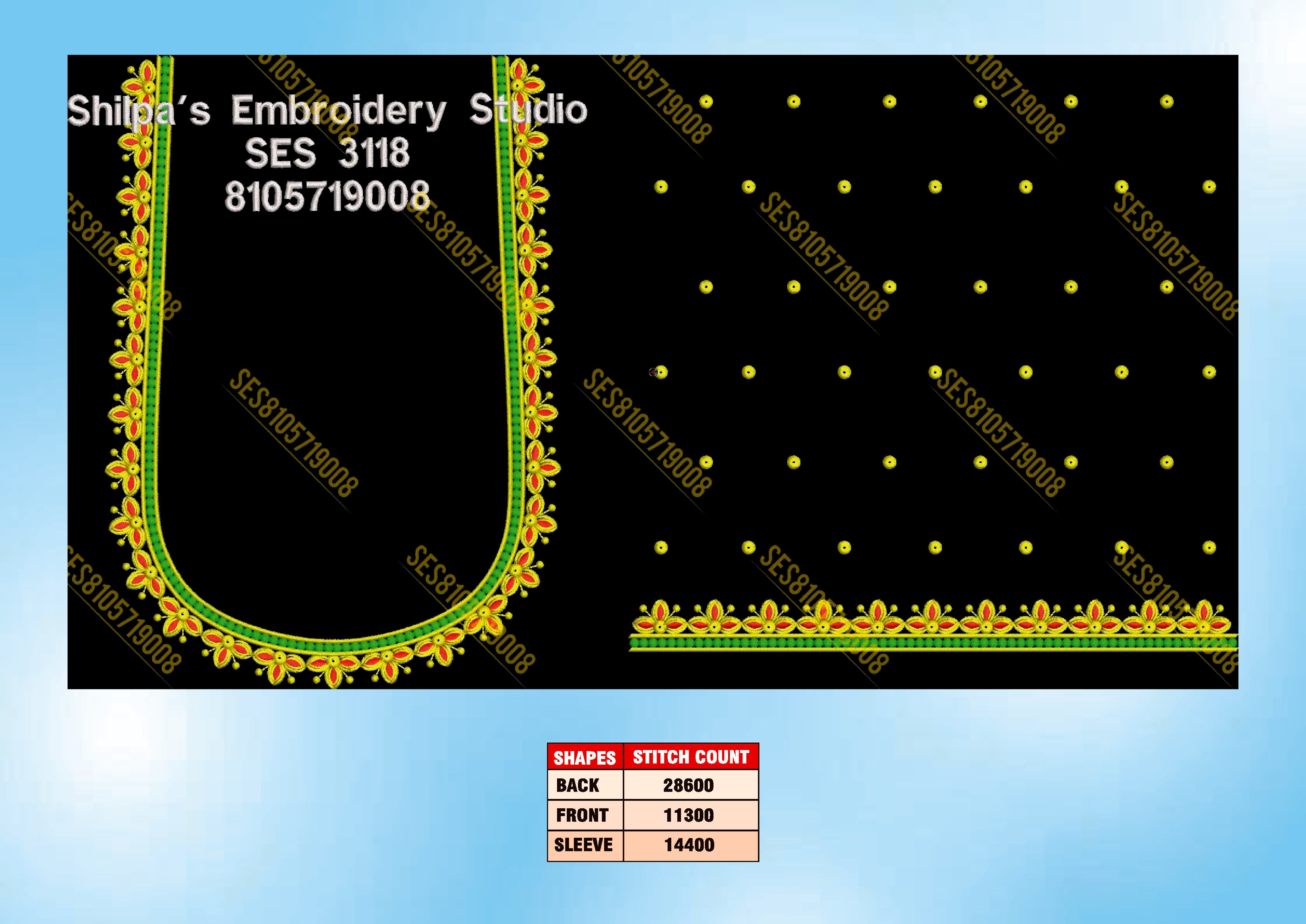 Embroidery Designs 3101-3200 Series